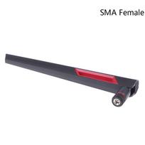 1Pc 2.4G/5.8G 10dbi dual band WiFi antenna RP-SMA universal antenna amplifier SMA Famale