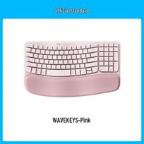 Logitech WAVE KEYS Wireless Ergonomic Keyboard rožinė