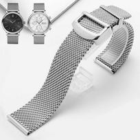 Aukštos kokybės Milano tinklelio nerūdijančio plieno apyrankė IWC IW356505 IW356506 IW391009 laikrodžiui vyriška prabangi 20mm 22mm laikrodžio apyrankė 20mm sidabras