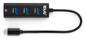 Club3D I/O HUB USB-C 3-Port/CSV-1549
