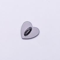 1Pc Self Adhesive Metal Heart Phone Charm Holder Mobile Phone Case Finger Ring Stand Hooks Buckle Charms Clasp Accessories AVE gray