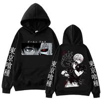 Anime Tokyo Ghoul Ken Kaneki Hoodis Harajuku Megztinis Viršutiniai Drabužiai Vyras Moteris Džemperis Gerbėjų Dovana S black