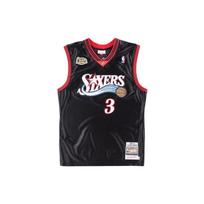 Mitchell & Ness x NBA Philadelphia 76ers 2000-01 išvykos finalo marškinėliai 'Allen Iverson 3' Vyriški AJY4GS18104-P76BLCK00AIV XL black