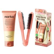 Narka tiesinantis plaukų pienelis, specialus rinkinys (+ Karšto formavimo šepetėlio dovana) – Žiedų aušra 150ml beige