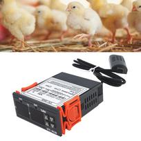 Digital Temperature Humidity Controller ‑20℃ to +80℃ 00% RH to +100% Accurate Hygrometer Thermometer 110V‑220V beige