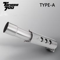 Yamaha TENERE 700 T700 2019-2025: Atnaujintas motociklo išmetimo duslintuvo galinis vamzdis white