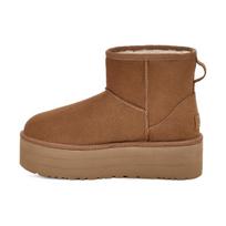 UGG CLASSIC MINI Fleece Lined, Comfortable Mini Platform 5.08cm Short Snow Boots Women's Chestnut 1134991-CHE 40 brown