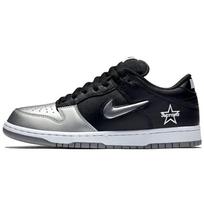 Supreme x Nike Dunk SB Low QS Metalinio Sidabro Unisex Sportbačiai Juodi CK3480-001 36 black
