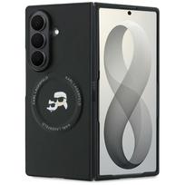 KARL LAGERFELD case for SAMSUNG GALAXY Z FOLD 8 ULTRA compatible with MagSafe (Karl AND Choupette Saffiano Pins) black