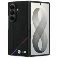 BMW case for SAMSUNG GALAXY Z FOLD 8 ULTRA compatibile with MagSafe (Leather Perforated Tricolor Stripe Metal Logos) black