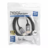 Blue Star Cable DisplayPort to DisplayPort 1.4 4K 120Hz - High Speed, HDR, Ethernet, G-SYNC/FreeSync, 32Gbps, 2 m black