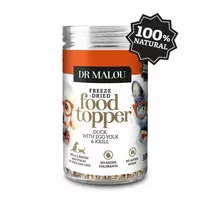 DR Malou Natural supplement for dog and cat food - , Complementary food, freeze-dried topper - duck with egg yolk and krill 100g