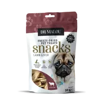 DR Malou Gardums suņiem - , Dog treats 100% freeze-dried lamb liver 50g