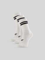 4F Ilgos kojinės (3-pack) vyrams - juodai baltos 39-42