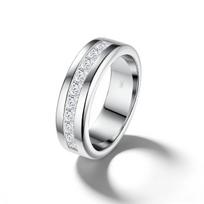 Paprastas sertifikuotas 925 sidabro moisanito vyriškas vestuvinis žiedas Romantiški porų sužadėtuvių žiedai Moteriški papuošalai 5&full cubic zirconia