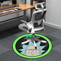 Rick and Morty biuro apvalus kilimas, po biuro kėdėmis miegamojo svetainės namų dekoras a0908181 80cm by 80cm gray