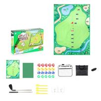 Golf Chipping Game Mat Set, Dart Practice Golf Hitting Training Mat for Adult Indoor Outdoor, Backyard Play Equipment green