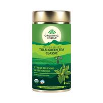 Žalioji arbata su Tulsi (100 g), „Tulsi Green Tea Classic“, ekologiška Indija green