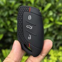 Raktų pakabukas MG GT 2026 ZS ZX HS GT MG5 VE MG6 Silikoninis automobilio nuotolinio valdymo pultelio dėklas Dangtelis raktų pakabukas Laikiklis Raktų pakabukas black