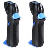 2X Mobiliojo žaidimo valdiklis Keturių pirštų žaidimų pultelis skirtas Pubg Žaidimui su paleidikliu / Android žaidimų pultelis Only 2PCS Controller juoda