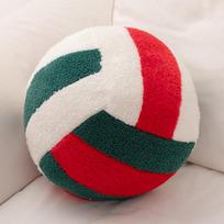 24Cm Volleyball Stuffed Pillow Cushion Colored Plush Toy Balls Winter Soft Stuffed Plushies Sports Theme Gifts Boys Girls Favor red