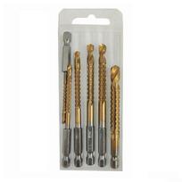 Ground Spiral Groove Drill Bits Set Portable Plastic Box