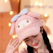 Winter 3D Hat My Melody 1P Adult Fur Hat white