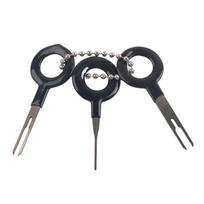 Car Wire Terminal Removal Tool Kit Wiring Connector Pin Release Extractor Puller Plastic Handle black