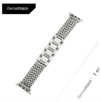 Prabangi nerūdijančio plieno apyrankė skirta Apple Watch 9 8 7 6 SE 5 3 45/44/42/41mm Metalinė pintinė apyrankė Correa iWatch Ultra 49mm 40 38mm 38mm 40mm 41mm gray