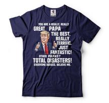 Best Papa Shirt Papa Trump Shirt Papa Political T-Shirt Father's Day Papa Tee Unisex T-Shirt L