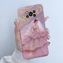 For Xiaomi Poco X3 Pro Case Flower Girls Design Soft Silicone Phone Back Cover For Xiomi PocoX3 Pro X 3 3X Poco X3 NFC Shells Poco X3 Pro gray
