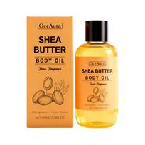 OceAura Shea Butter Body Oil – Mild and nourishing for all areas of the body; lightweight and easily absorbed body oil beige