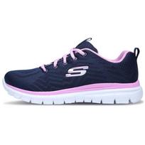 Skechers Graceful Get Connected Bėgimo bateliai Mėlyni/Rožiniai/Balti Moteriški 12615-NVPK 39 balta