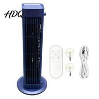 Desk Fan with Remote Portable Air Conditioner Fan 4000mAh Quiet Desktop Tower 3 Speeds Adjustable 3-speed Vertical Office for Home Bedroom mėlyna