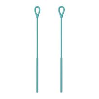2pcs 6/8mm Pipe Tube  Cleaning Brush Soft Pacifier Brush Durable Silicone Straw Brushes  Kitchen violetinė