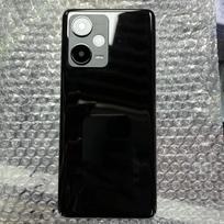 Housing For Xiaomi Redmi Note 12 Pro Plus 6.67  Battery Back Cover  Repair Rear Glass Case  Camera Lens juoda