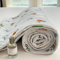 Air Condition Double Bed Quilt For Sleeping Korean Princes Soft Skin Comforter Spring King Size Summer Cool Quilted Blanket 150X200CM armijos žalia spalva