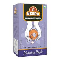 Nexra Morning Detox Tea 30 Bags | Oolong, Ginger, Cinnamon, Nettle & Hibiscus Blend | Daily Cleansing, Energy Boost, Metabolism Support 60g 60GM