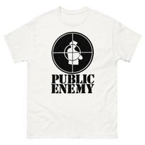 Public.Enemy Hip Hop Dark Target Logo Vintage Rap Streetwear T-Shirt L black