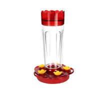 Premium Hummingbird Feeder with 5 Feeding Ports, Leak-Proof Design, Easy to Clean, 16 oz Capacity, Red One Size red