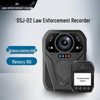DSJ-D2 Policijos kūno kamera su 12 valandų baterija