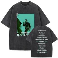 The Weeknd XO Tour Vintage Washed Oversized Yk T Shirt Unisex Women Music Short Sleeve TShirts Hip Hop Gothic Clothing Tshirts S įvairiaspalvis
