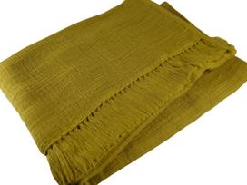 Miyazaki Towel Imabari Shawl 170 No. 8 Mustard 180cm x 70cm