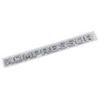 3D ABS raidės ženkliukas Kompressor bagažinės apdaila tinka mercedes benz C E SLK 230 200 C230 C180 C200 priedams. ZU9 188x13 mm-1PCS sidabras
