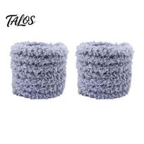 Soft Pipe Cleaners 2Pcs Coral Fleece Cleaner, Fluffy Plush Chenille Stem, Easy to Shape Twist Stick for DIY Animal Flower Art Crafts Projects chaki