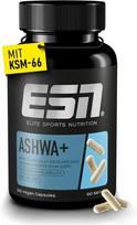 ESN Ashwa+ ašvagandos šaknų ekstraktas KSM-66®, 120 kapsulių