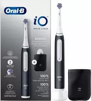 "Oral-B" dantų šepetėlis baltas juodas + dėklas