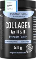 EXVital kolageno milteliai 500 g, 1, 2 ir 3 tipo kolageno hidrolizatas (COP1001FBA)