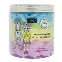 LAQ_Natural kūno prausimosi putos su kramtomosios gumos kvapu ir ryžių pieno ekstraktu 250ml