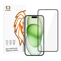 TEL PROTECT 10X HD Plus Titanium tempered glass for iPhone 15 phone